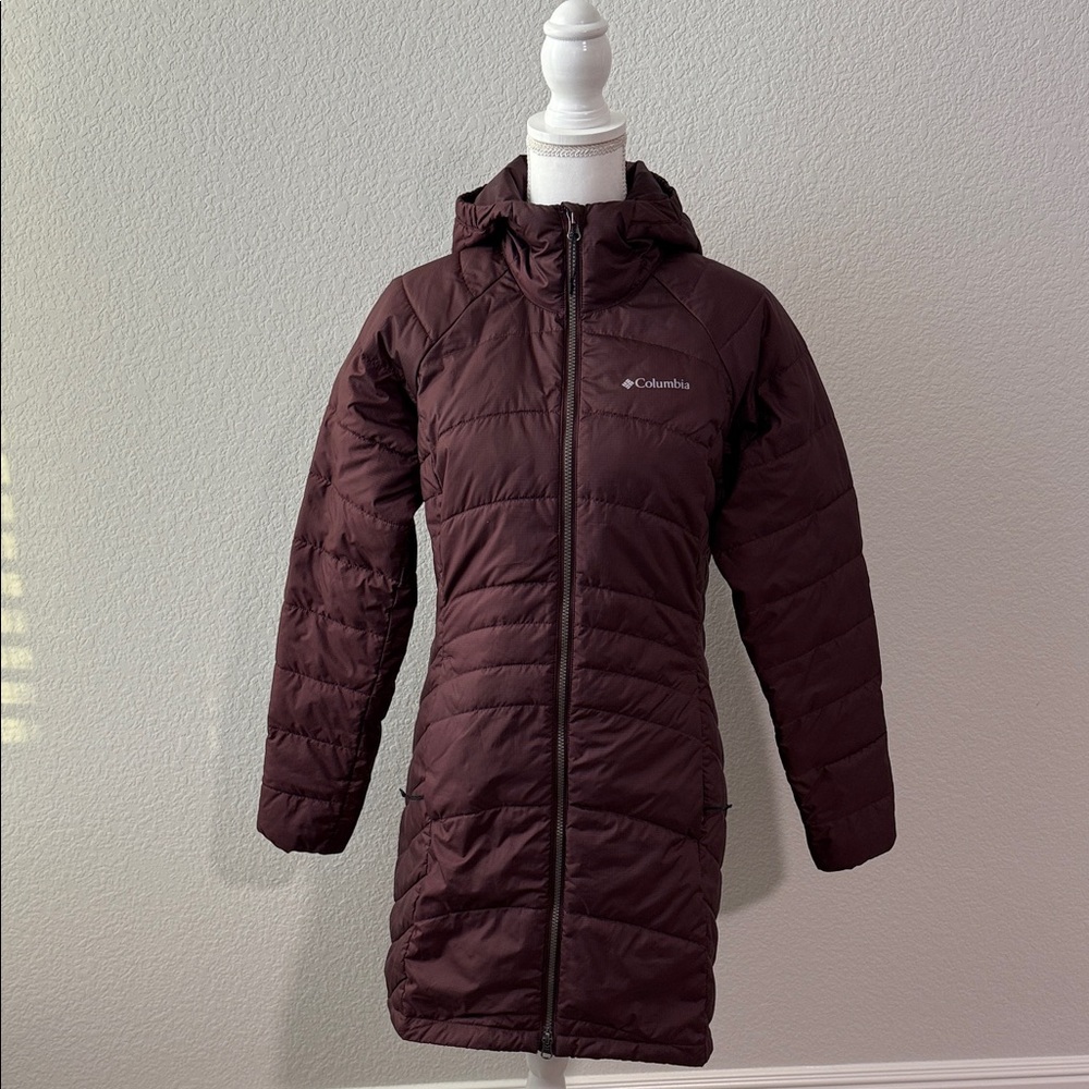 Columbia Women's Dark Maroon Puffer Coat